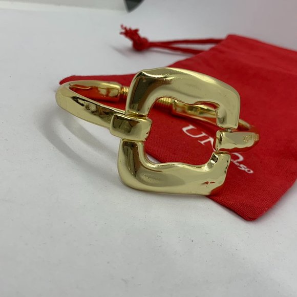 UNO de 50 Bracelet GODDESS BRACELET Gold-plated squared link hook clasp Bracelet - Picture 5 of 9